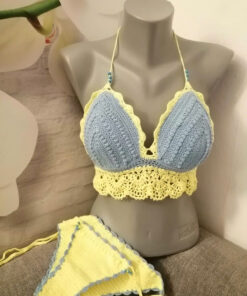 Bikini len xanh vàng