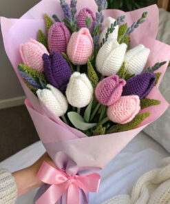 Bó hoa len tulip